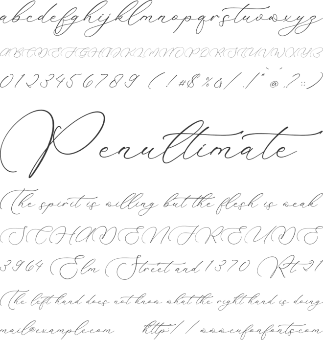 Madyntha Geradine font preview