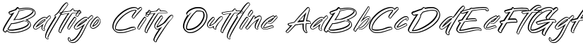 Baltigo City Outline font