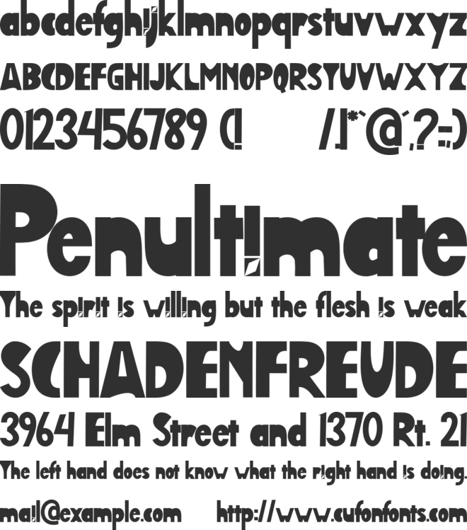 Amsterbold font preview