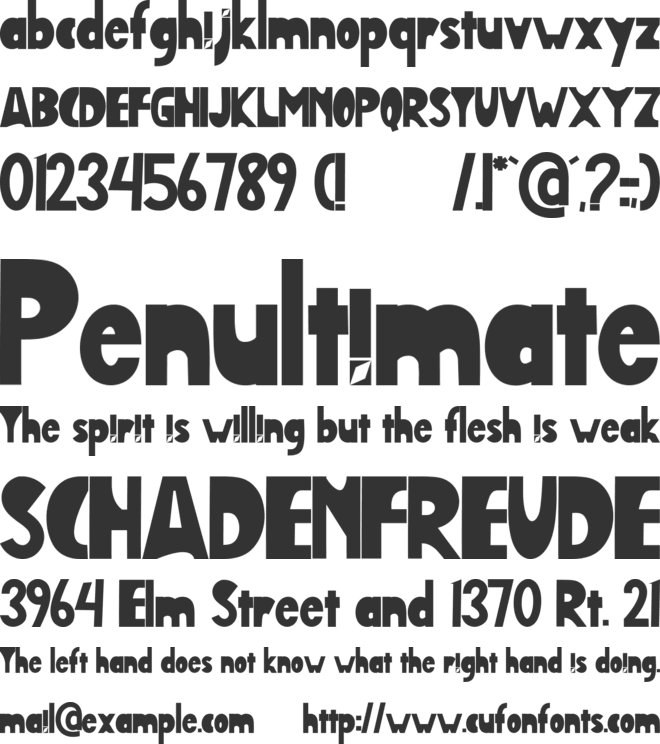 Amsterbold font preview