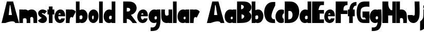 Amsterbold Regular font