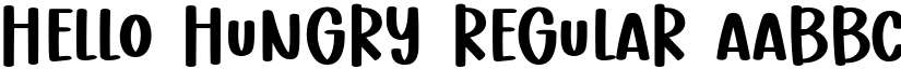 Hello Hungry Regular font