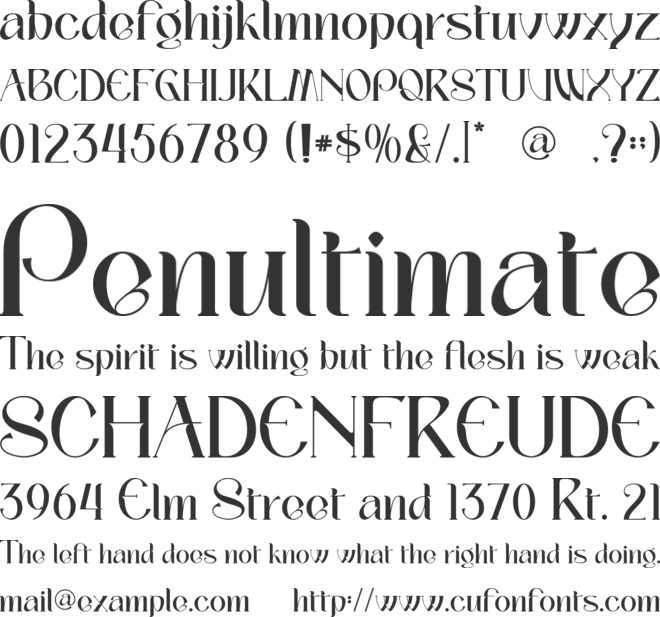 Palmer Sorjan font preview