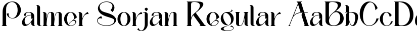 Palmer Sorjan Regular font