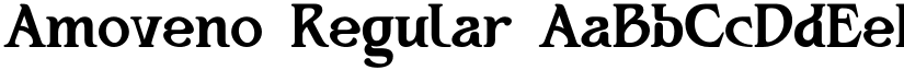 Amoveno Regular font