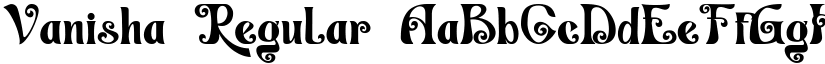 Vanisha Regular font