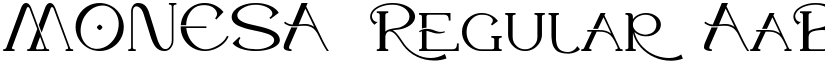 MONESA Regular font