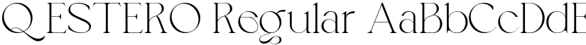 QESTERO Regular font