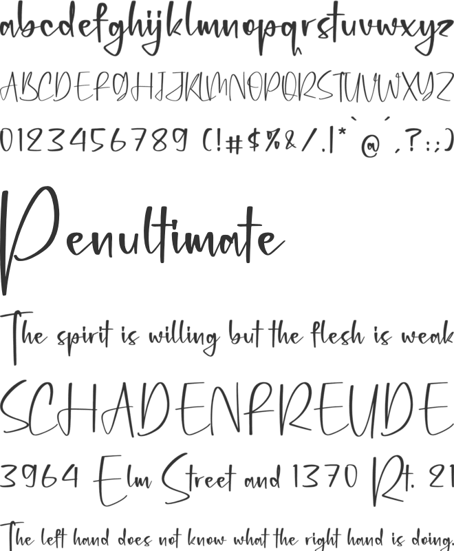 Romagllia font preview