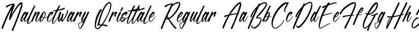 Malnoctwary Qristtale Regular font