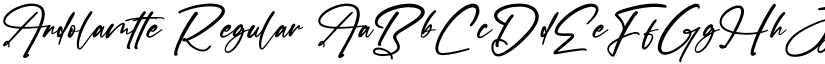 Andolamtte Regular font
