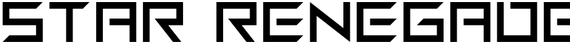 Star Renegades Regular font