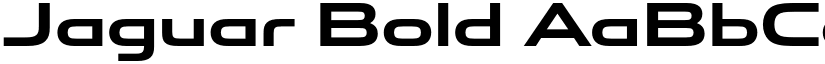 Jaguar Bold font