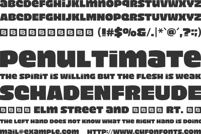 Gamon Trial font preview