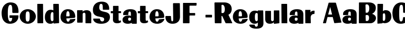 GoldenStateJF -Regular font