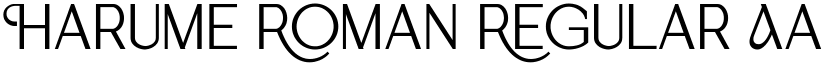 Harume Roman Regular font