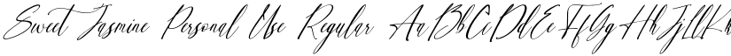 Sweet Jasmine Personal Use Regular font