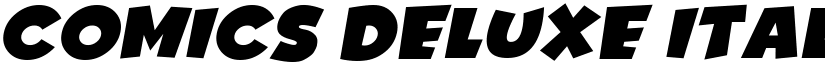 Comics Deluxe Italic font