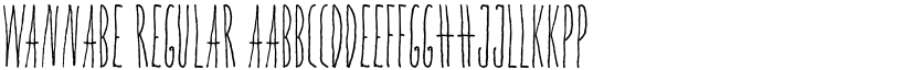 WANNABE Regular font