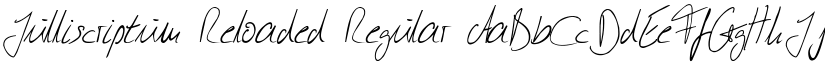 Julliscriptum Reloaded Regular font