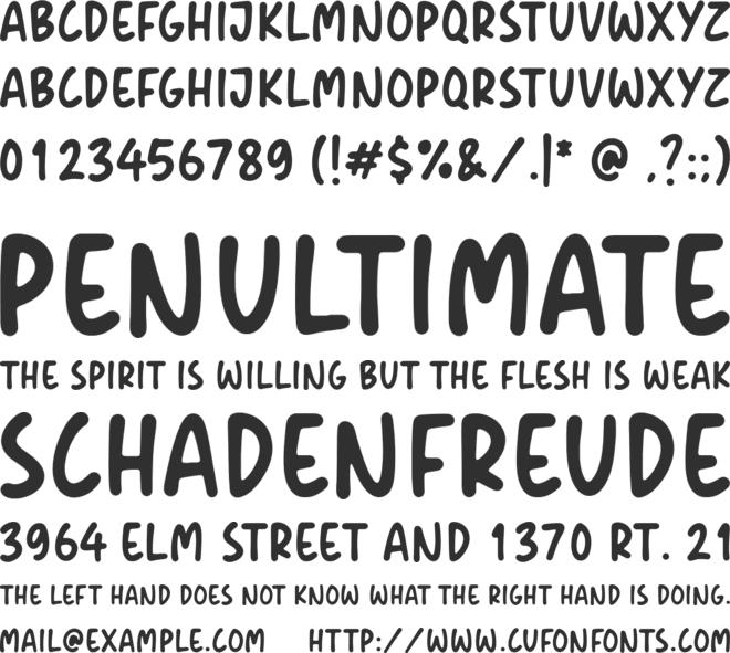 Cupid Gummies font preview