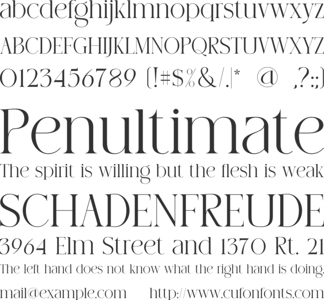 BLOVERLY font preview