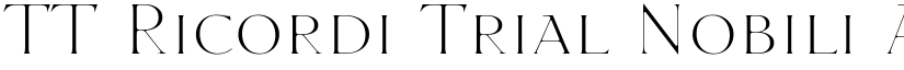 TT Ricordi Trial Nobili font