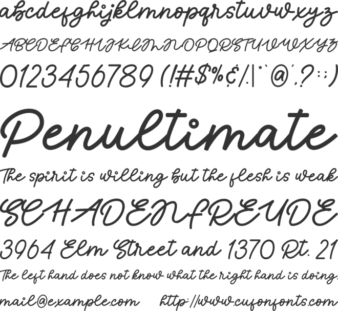 Okinawa Sunset font preview