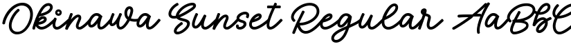 Okinawa Sunset Regular font