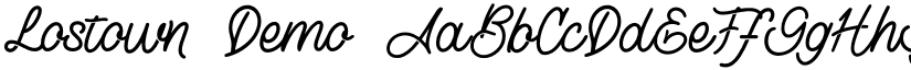 Lostown Demo font