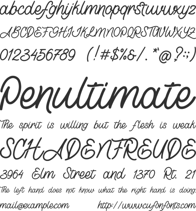 Lostown font preview