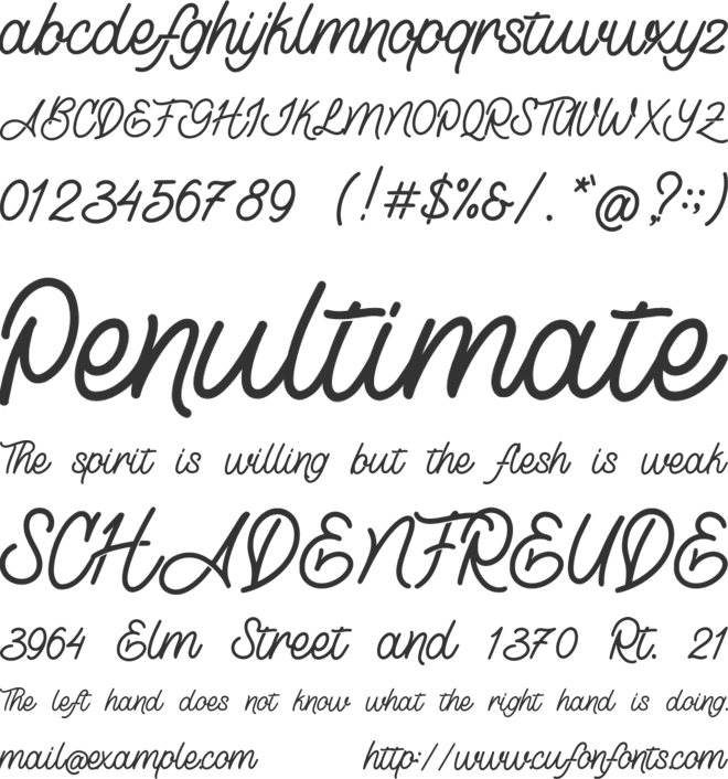 Lostown font preview