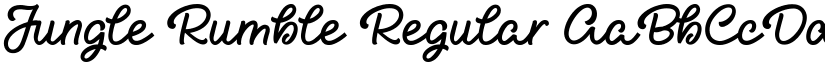 Jungle Rumble Regular font