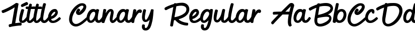 Little Canary Regular font