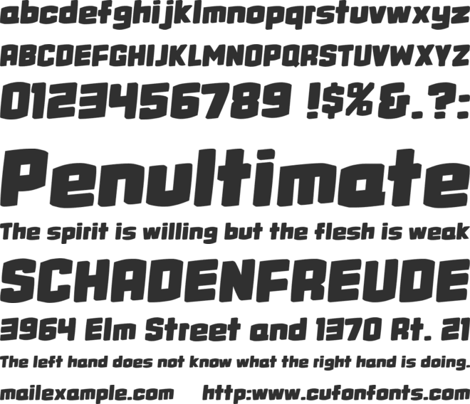 Grundle font preview