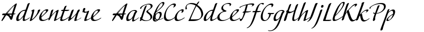 Adventure font
