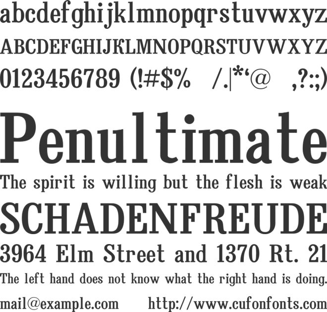 BruskovayaC font preview