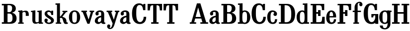 BruskovayaCTT font