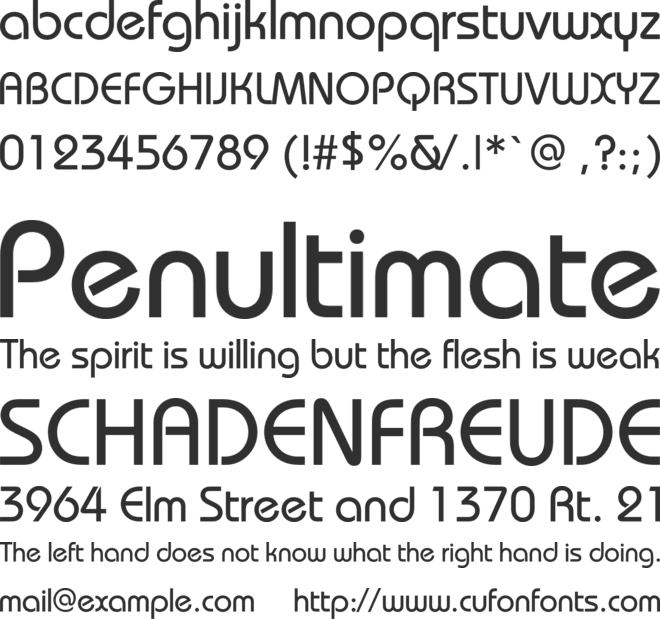 BauhausC font preview