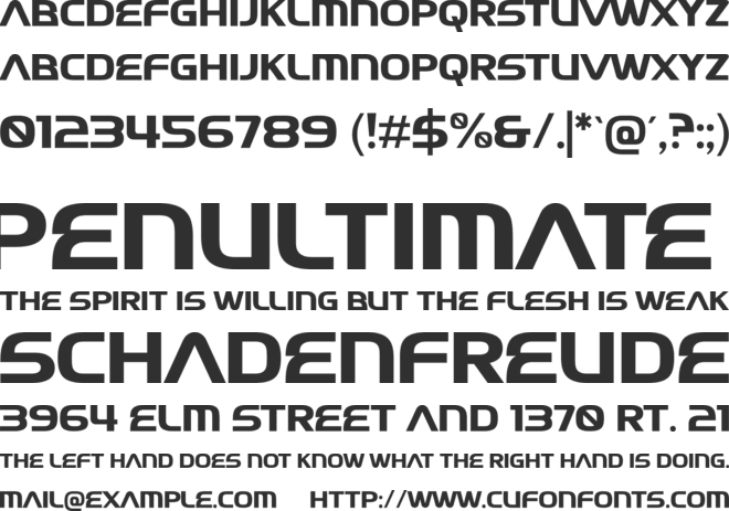 Luxes font preview