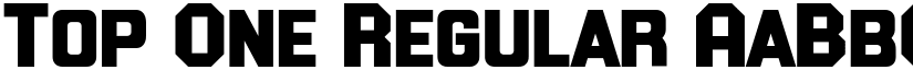 Top One Regular font