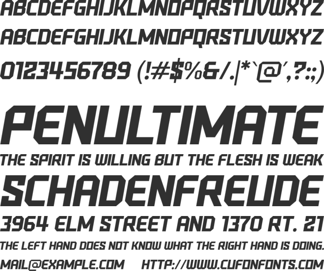 Top Show font preview