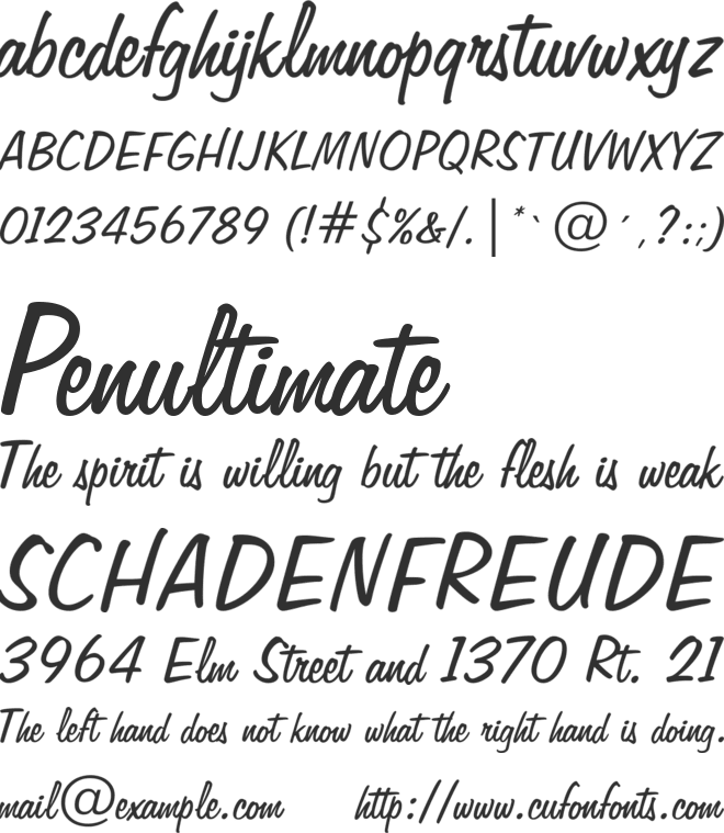 Freehand575 BT font preview