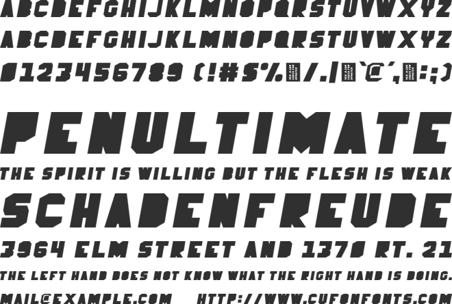 Mad Docks font preview