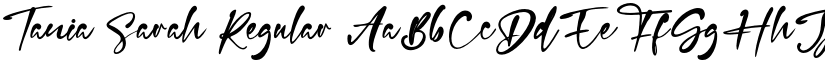 Tania Sarah Regular font