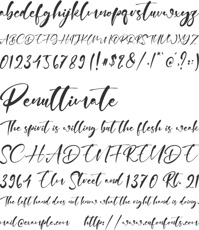 Denis Freda font preview