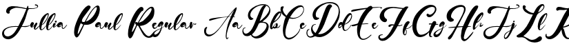 Jullia Paul Regular font