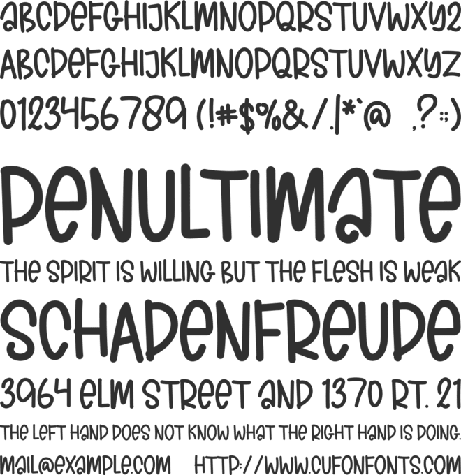 BROWNIS CAKES font preview