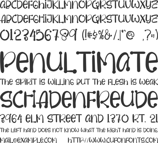 Dream Moment font preview