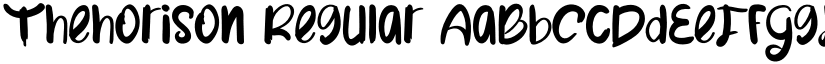 Thehorison Regular font